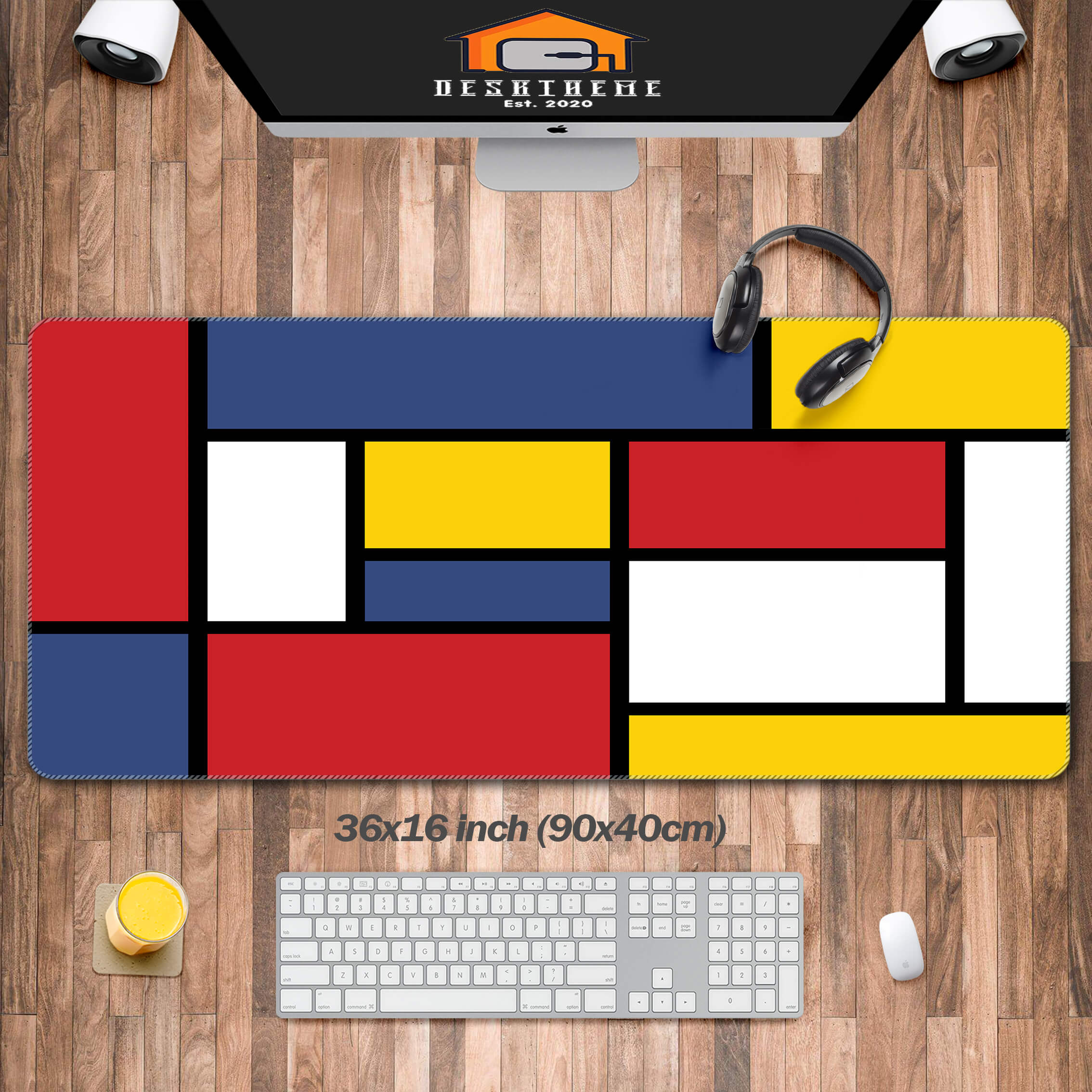 Colorful Rectangles Desk Mat (2 Versions)