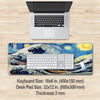 The Great Wave & Starry Night Desk Mat