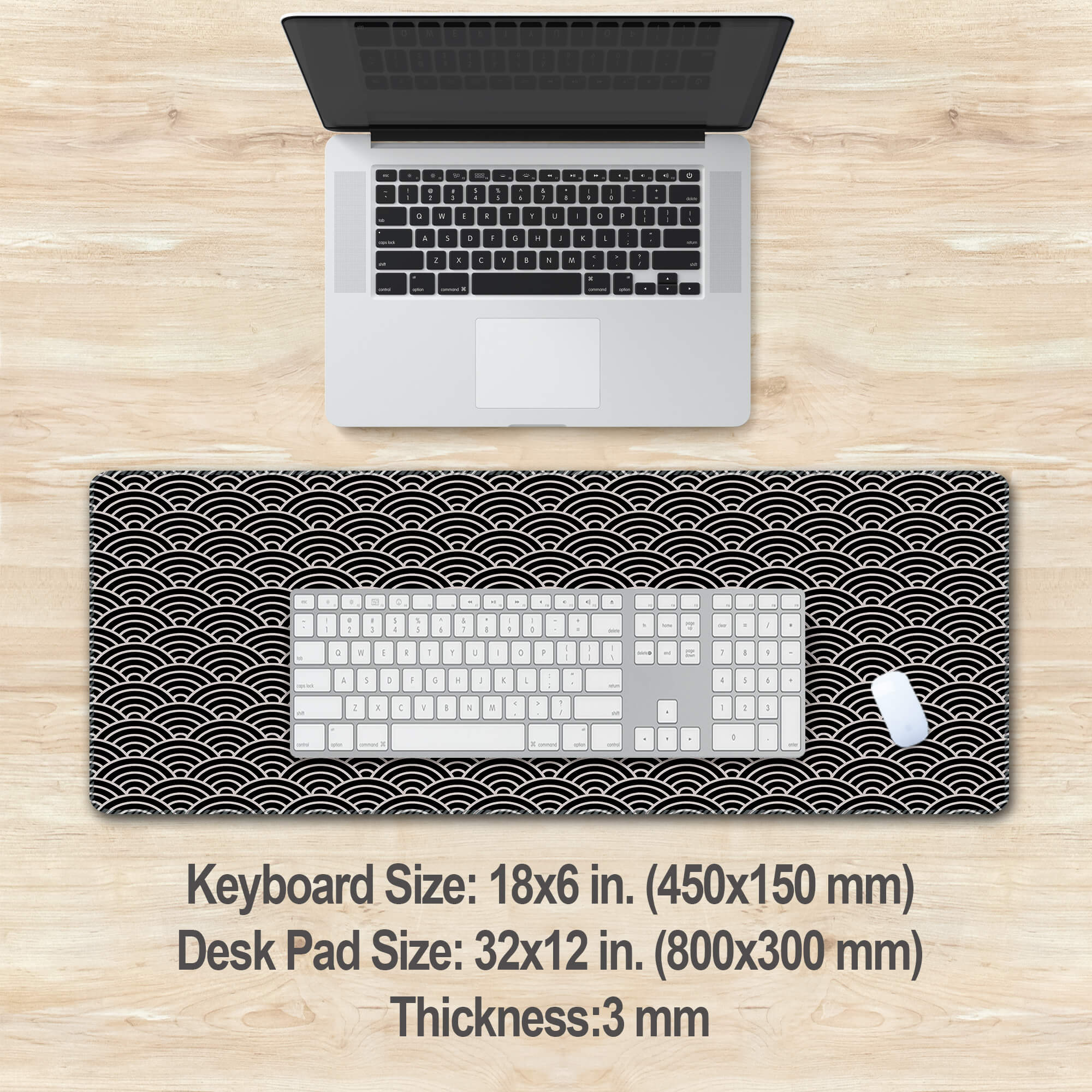 Japanese Qinghai Wave Desk Mat