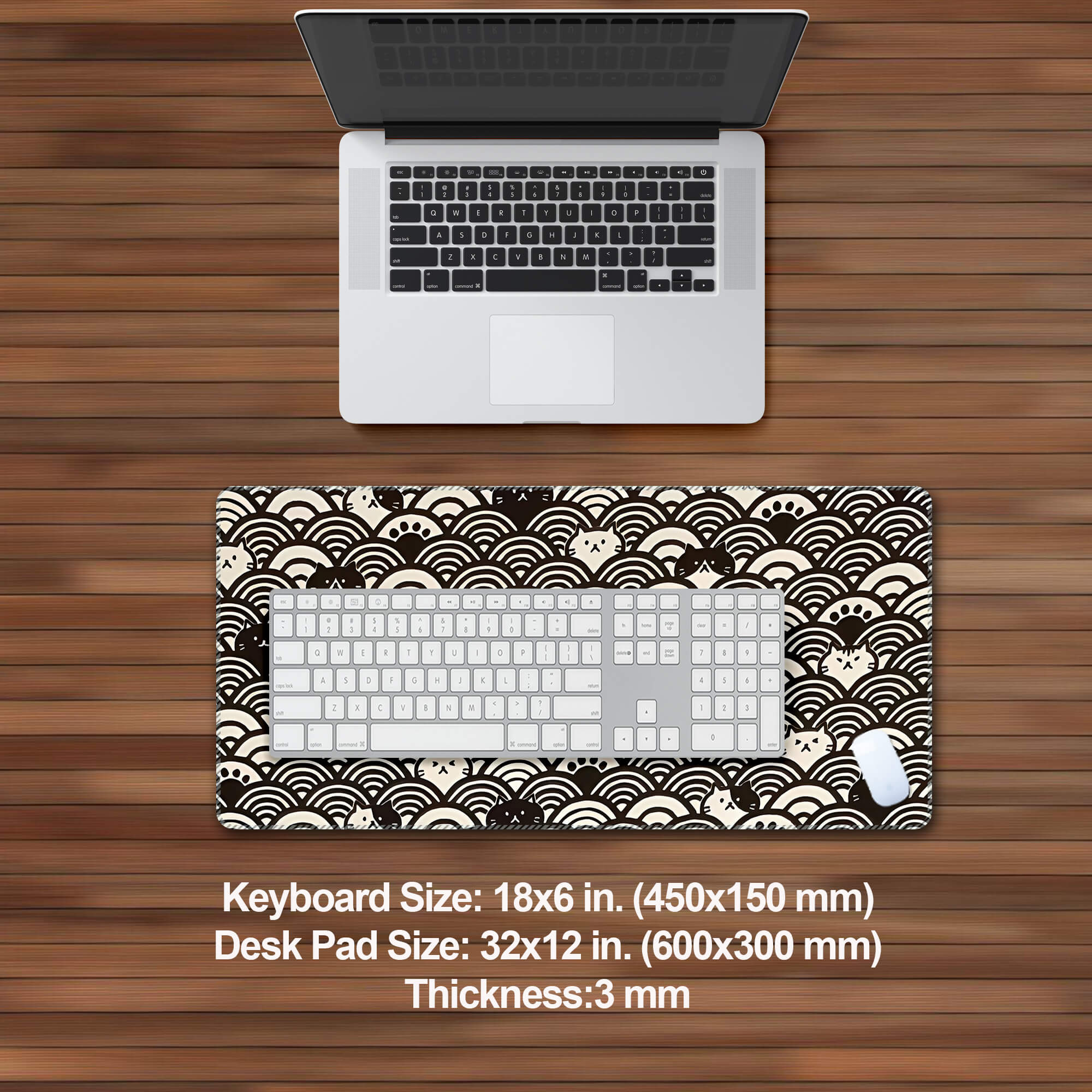 Cute Japanese Qinghai Wave Desk Mat