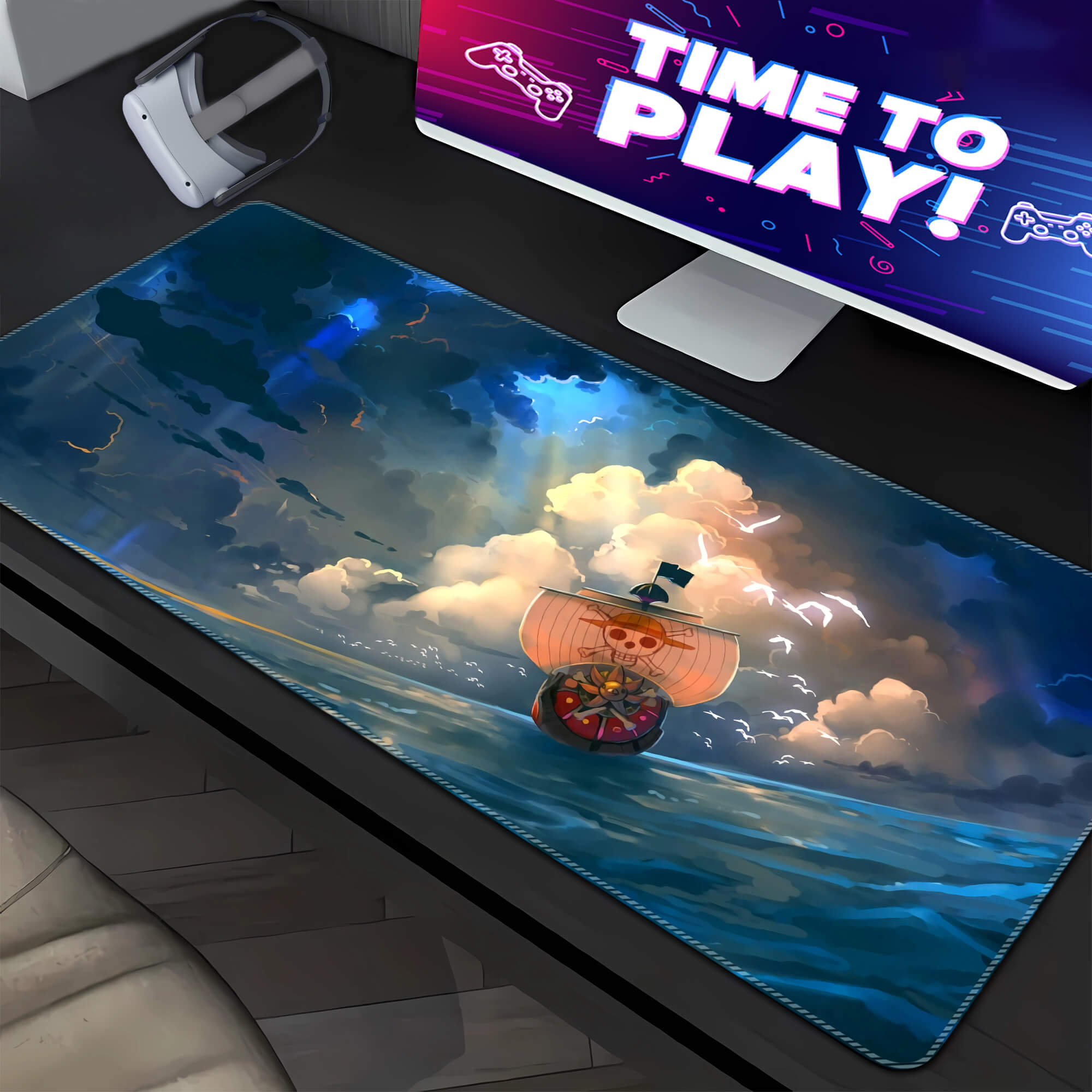 One Piece Sunny Gaming Mouse Pad Extended