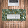 Sage Green Floral Desk Mat