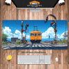 Aesthetic Anime Seaside & Tram Mouse pad XXL(2 Designs)