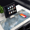 Gray Marble Design Desk Pad