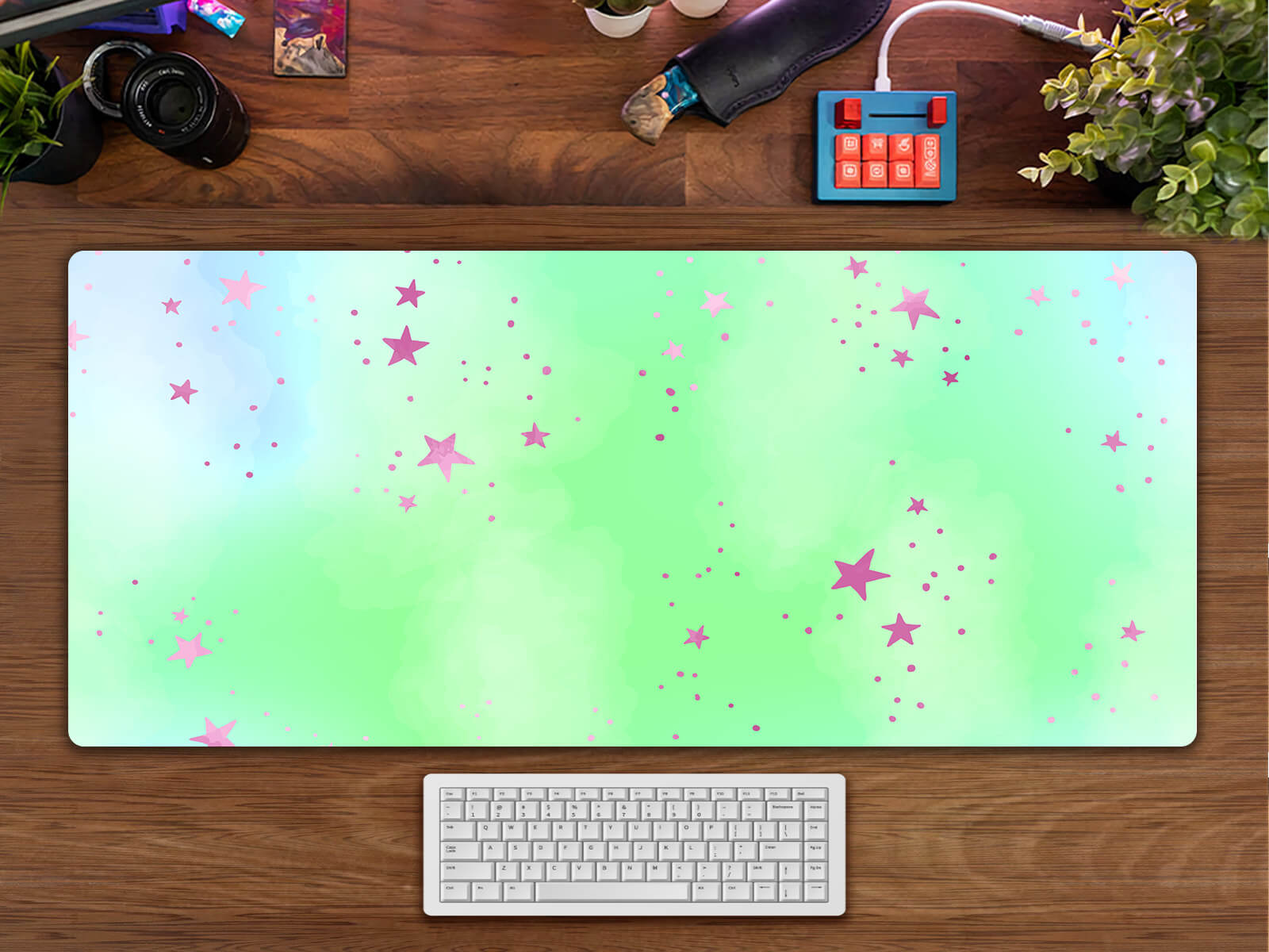 Purple Pastel Clouds Desk Mat(4 Colors)