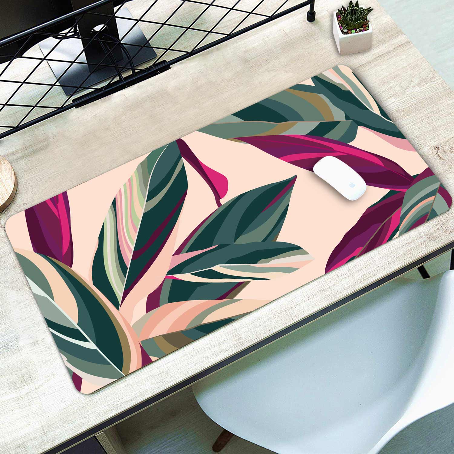 Tropical Leaves  Desk Pad