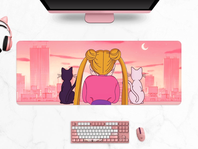 Retro Anime Sailor Moon Desk Mat(4 Colors)